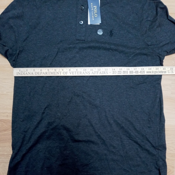 Polo Ralph Lauren Long Sleeve Cotton Polo Shirt Large NWT Gray Multi MSRP $125. - Picture 4 of 12